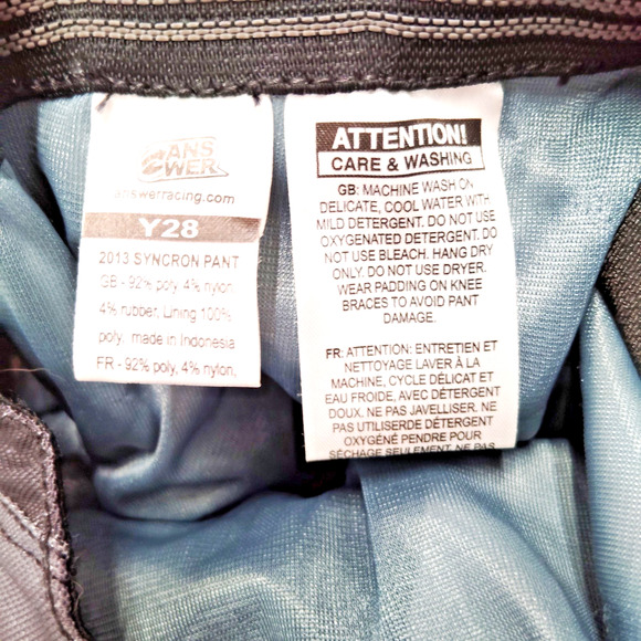 Youth Sized Answer Brand Logo Motocross Syncron Riding Set (Pants & Shirt) - Picture 8 of 14